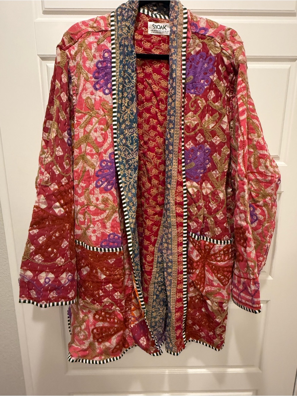 Upcycled Vintage Sari Suzani Kimono/ Jacket 🌸